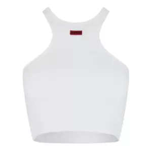 Hugo Danola Crop Tank Top - White