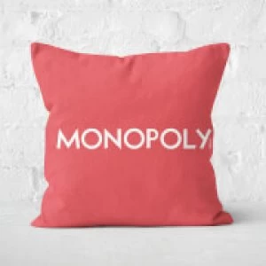 Monopoly Pattern Square Cushion - 50x50cm - Soft Touch