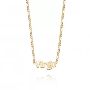 Virgo Zodiac 18ct Gold Plated Necklace ZN06_GP