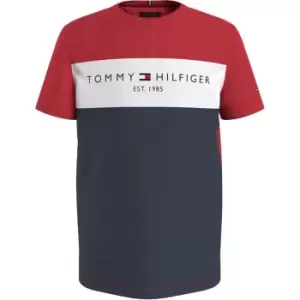 Tommy Hilfiger Essential Colour Block T Shirt - Blue