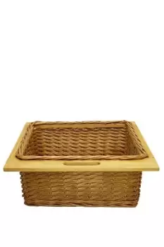 Pull Out Wicker Kitchen Basket 600mm