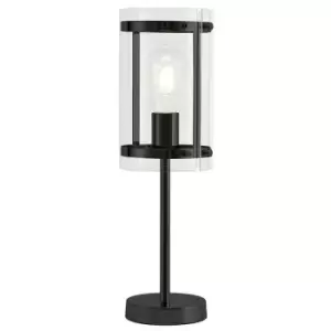 Luminosa Lighting - Table Lamp, 1 Light E27, Matt Black