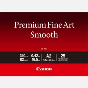 Canon FA-SM2 Premium Fine Art Smooth Paper A2 - 25 Sheets