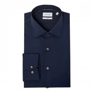 Calvin Klein Poplin Easy Iron Fitted Shirt - MIDNGT 463