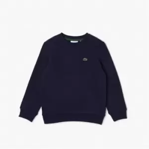 Lacoste Lacoste Logo Fleece Crew Neck Sweater Juniors - Blue