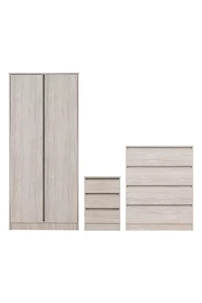 Malvern 2 Door Wardrobe Bedroom Set