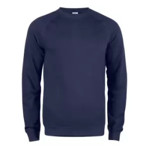 Clique Mens Premium Round Neck Sweatshirt (L) (Dark Navy)