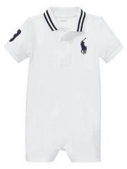 Ralph Lauren Baby Boys Big Pony Polo Shorty - White