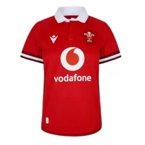 Macron Wales Rugby 6 Nations Home Shirt 2023 2024 Adults - Red