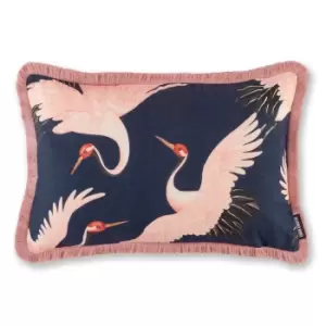 Oriental Birds Filled Cushion 40x60cm