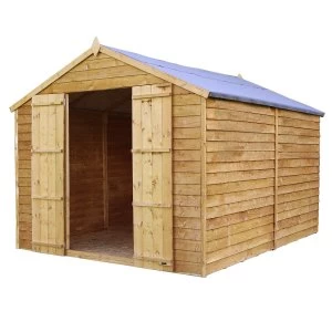 Mercia Overlap Apex Windowless Value Shed - 12 x 8ft