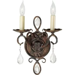 Applique murale Chateau Bronze moka