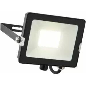 Loops - Outdoor IP65 Waterproof Floodlight - 30W Cool White LED - Matt Black Aluminium