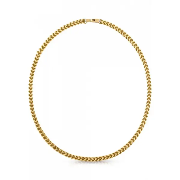 Guess Jewellery Mens Gold Plated 21" Foxtail Chain Necklace