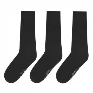 Firetrap 3 Pack Formal Socks Mens - Black