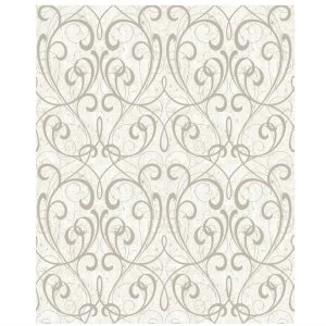 Graham and Brown Boutique Cork Damask Wallpaper - Cream