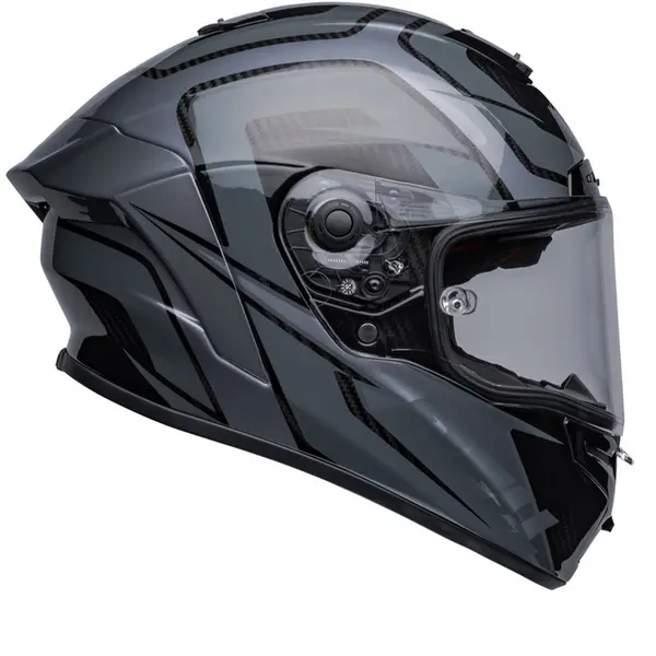 Bell Race Star DLX Flex Labyrinth Design Gloss Black Grey Full Face Helmet S