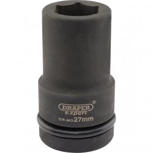 Draper Expert 1" Drive Deep Hexagon Impact Socket Metric 1" 27mm