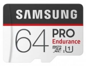 Samsung PRO Endurance MicroSDXC 100MBs UHSI Card with SD Adapter 64GB