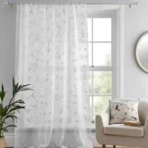 Darnley White Slot Top Voile Panel White