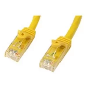 StarTech Yellow Gigabit Snagless RJ45 UTP Cat6 Patch Cable Patch Cord 1m