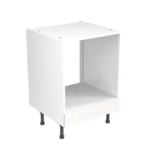 KitchenKIT J-Pull Handleless 60cm Base Oven - Gloss White
