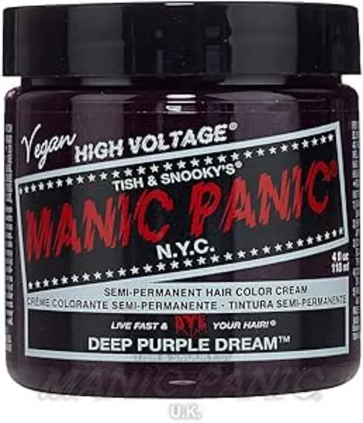 Manic Panic High Voltage Deep Purple Semi-permanent Hair Color Cream 118ml