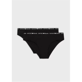 Emporio Armani 2 Pack Icon Briefs Black Size L Men