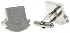 West Ham United FC Stainless Steel Crest Cufflinks