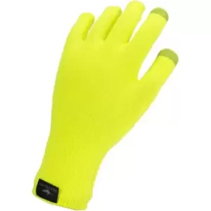 Sealskinz Waterproof All Weather Ultra Grip Knitted Glove - Yellow