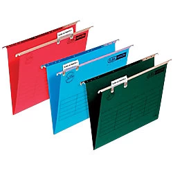 Elba Verticfile Foolscap Ultimate Suspension File Manilla 240gsm 30mm-Base Green Pack of 50