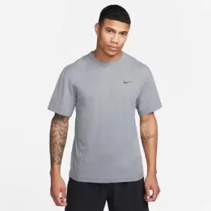 Nike Dri-FIT UV Hyverse Mens Short-Sleeve Fitness Top - Grey