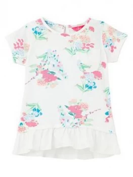 Joules Toddler Girls Lulabelle Peplum Top - White