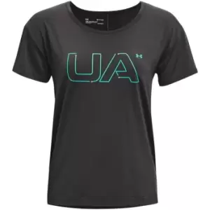 Under Armour Rush Short Sleeve T Shirt Womens - Grey