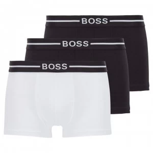 Hugo Boss 3 Pack Organic Trunks Black/White Size S Men