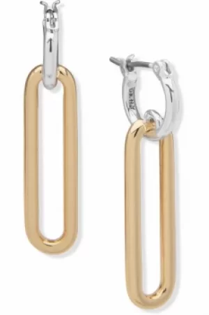 DKNY Jewellery Gold Coloured Link Drop Earrings 60558331-887