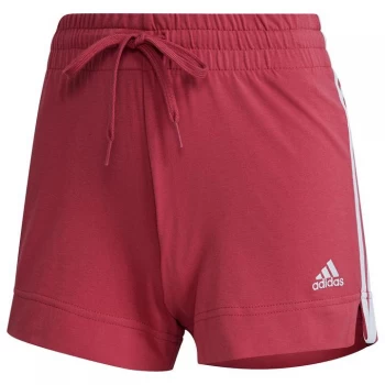 adidas Essential 3 Stripe Shorts - Wild Pink