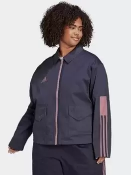 adidas Tiro Cargo Track Top (plus Size), Blue, Size 1X, Women