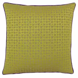 Paoletti Pimlico Polyester Filled Cushion Gold/Purple