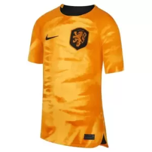 Nike Netherlands Home Shirt 2022 2023 Juniors - Orange