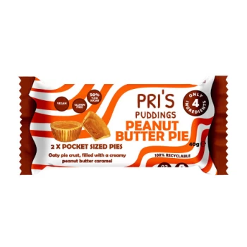 Pri's Puddings Pocket Sized Peanut Butter Pie - 48g (Case of 12) (12 minimum)