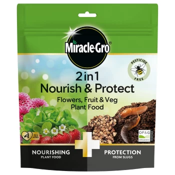 Miracle-Gro 2 in 1 Nourish & Protect Flowers, Fruit & Veg Plant Food - 1kg