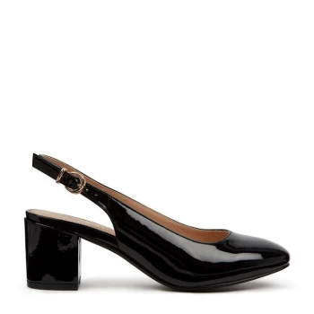 Roberto Vianni RV Chrisey Patent Slingback Heels - Black - 34