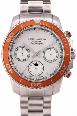 Mens Lars Larsen Chronograph Watch 134SSOSB