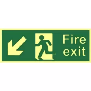 Fire Exit (Man Left) - RPVC (300 X 150MM)