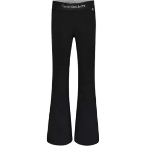 Calvin Klein Jeans Punto Tape Flare Pants - Black