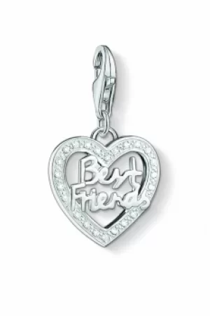 Ladies Thomas Sabo Sterling Silver Charm Club Best Friends Charm 1307-051-14