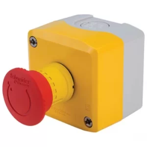 Schneider Electric XALK178 E Stop Twist to Reset Yellow 40mm Mushr...