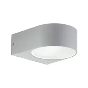 Iko 1 Light Outdoor Up Down Wall Light Grey IP55, E27