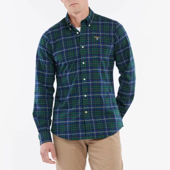 Barbour Mens Oxbridge Tartan Tailored Shirt - Ivy Tartan - S